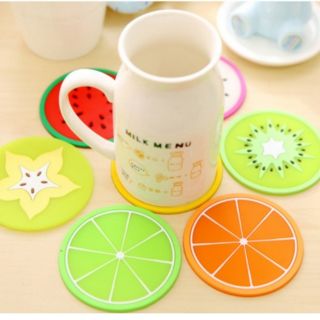 Miếng lót cốc silicon hình hoa quả  - Tạp Hóa Màu Hường