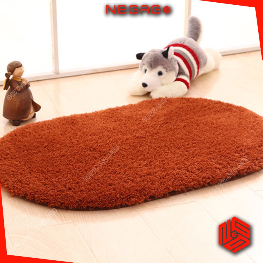 Thảm lau chân đẹp 40x60cm Nhung nỉ và Lông xoăn | NEGAGO