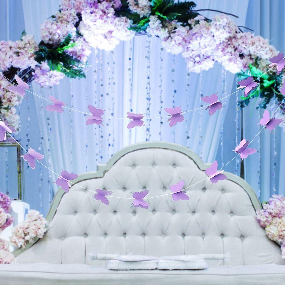 IVORY Set 30 Vòng Hoa Giấy 3D Treo Trang Trí Cửa Sổ Tiệc Cưới Thời Trang