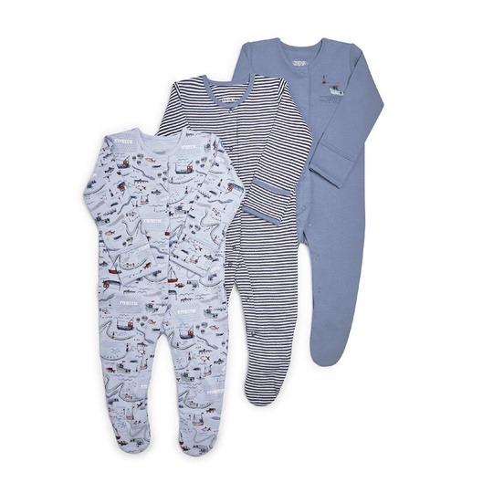 SET 3 BODY MAMAS&PAPAS CAO CẤP/ SLEEPSUIT CHO BÉ 0-6M CHẤT CỰC ĐẸP