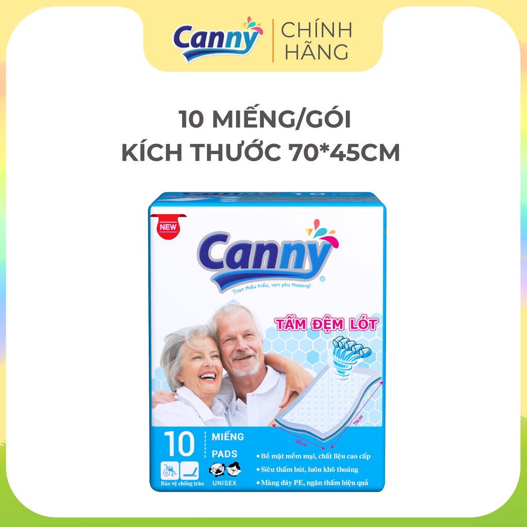 Tấm đệm lót CANNY bảo vệ toàn diện 45x70cm 10 miếng/gói