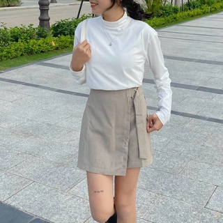 [FOUR6] Quần giả váy kẻ caro