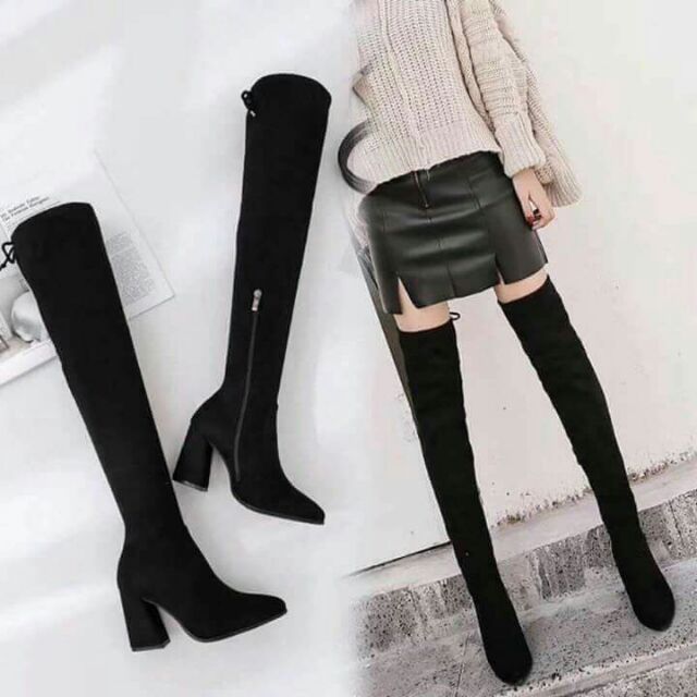 Bốt đùi có khóa