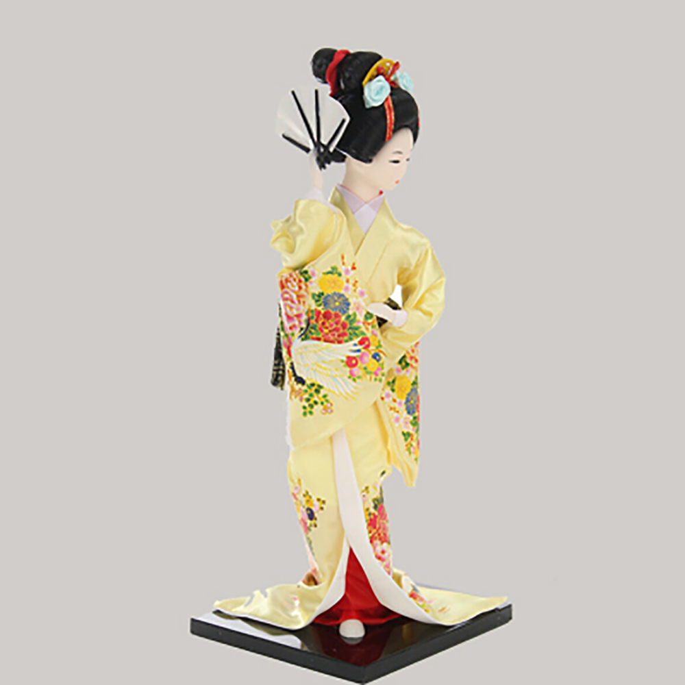 Mô Hình Búp Bê Kabuki Mặc Kimono Phong Cách Retro Nhật Bản Dùng Trang Trí Bàn Làm Việc