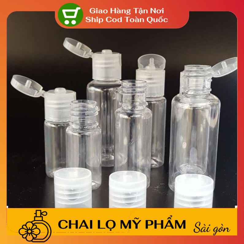 [SIÊU RẺ] [30ml] Chai lọ nhựa pet nắp bật chiết mỹ phẩm / chai lọ chiết mỹ phẩm / chai đựng gel, dung dịch chất lỏng