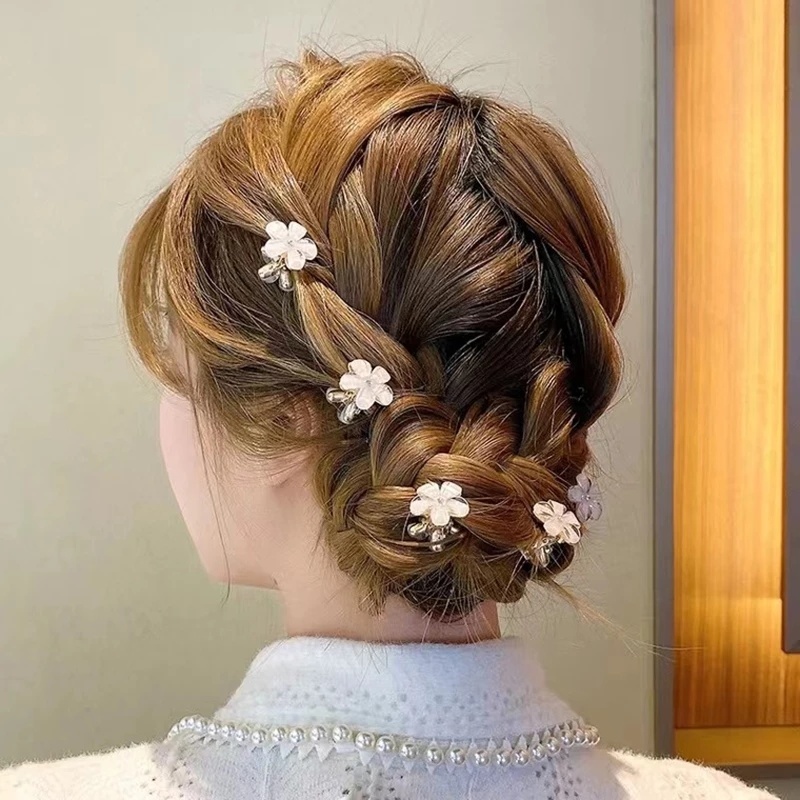 Kẹp Tóc Càng Cua Đính Hoa Pha Lê Dễ Thương