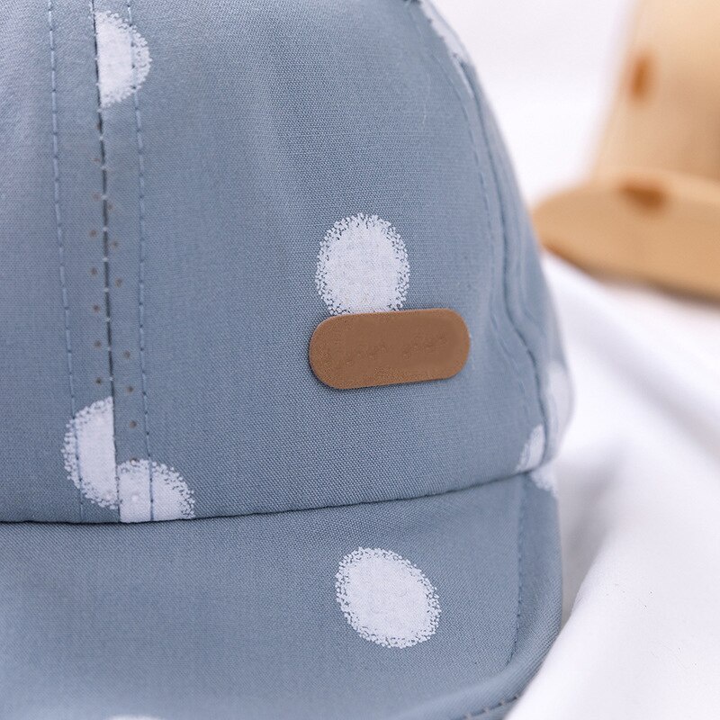 Mũ Lưỡi Trai Chống Nắng Họa Tiết Chấm Bi Thời Trang Xuân Hè Cho Bé Trai Và Gái