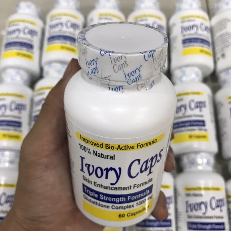 [Date xa] Viên Uống Ivory Caps Triple Strength Formula 1500mg 60 viên - ivory cap | Thế Giới Skin Care