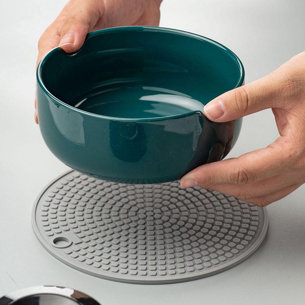 Tấm Lót Bàn Ăn Bằng Silicon Hình Tròn Cách Nhiệt Đa Năng Tiện Dụng Cho Nhà Bếp