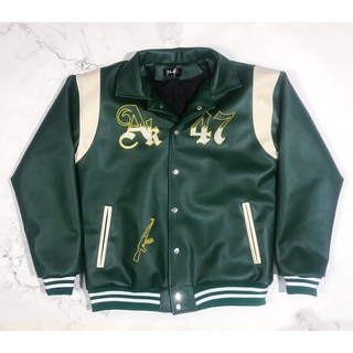 Áo khoác da Teddy Jacket - Ak 47 Republic Varsity