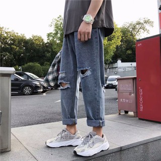 Quần baggy jean rách
