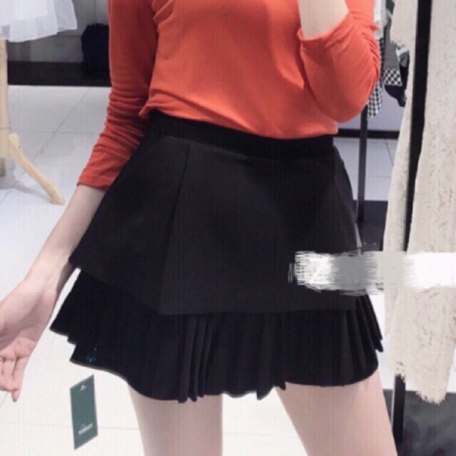 Chân váy xếp tầng li nhỏ