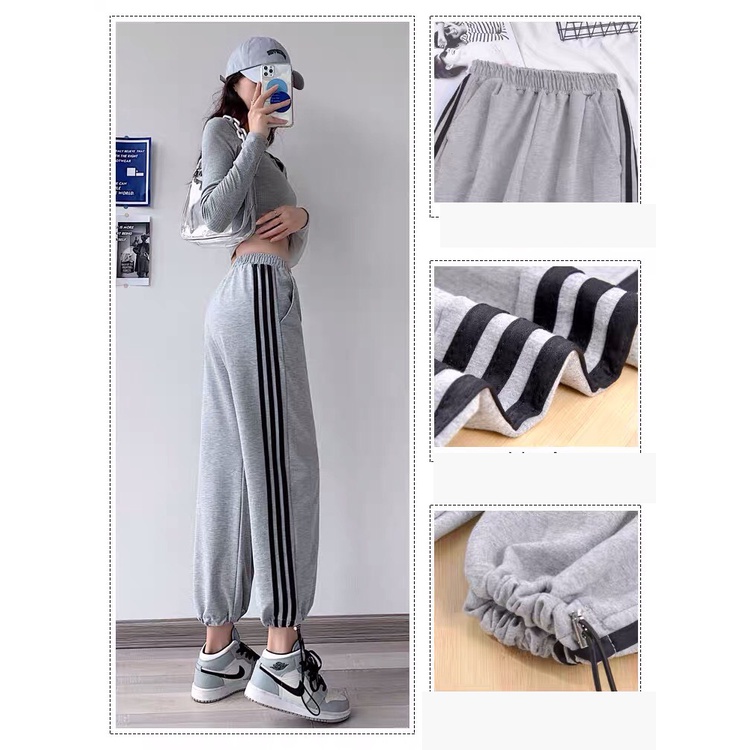 Quần Jogger ống rộng bo gấu rút dây ALALA form ống rộng boom mặc được 2 kiểu thời trang Unisex chất vải nỉ da cá dày dặn