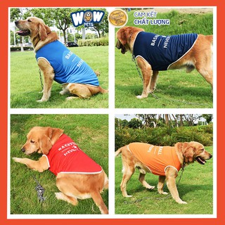 [F020] Áo thun Bigsize thể thao thú cưng, wowpets, áo chó mèo lớn/to thun mỏng mát co dãn không đổ lông 3 lỗ