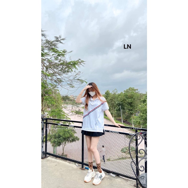 [ SẴN HÀNG]Áo PoLo Nam,Nữ có cổ  chất liệu cotton thoáng mát thiết kế thanh lịch phong cách trẻ trung năng động