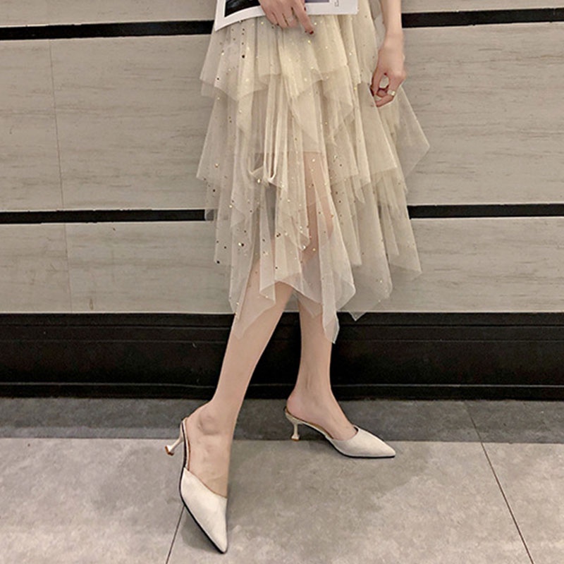 XIELUAIZTA Giày Cao Gót Dễ Phối Đồ Hợp Thời Trang Cho Nữ