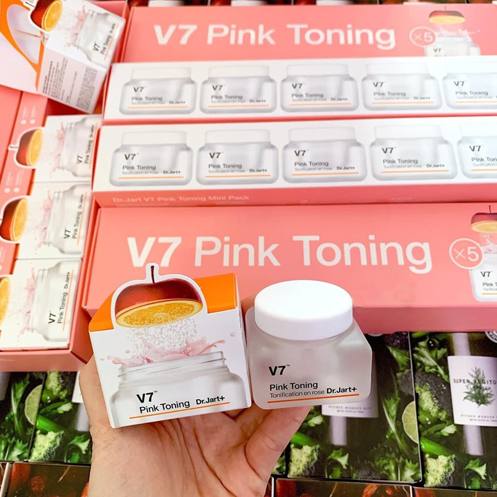 Kem Dưỡng Trắng Và Tái Tạo Da Cao Cấp V7 PINK TONING 15ml