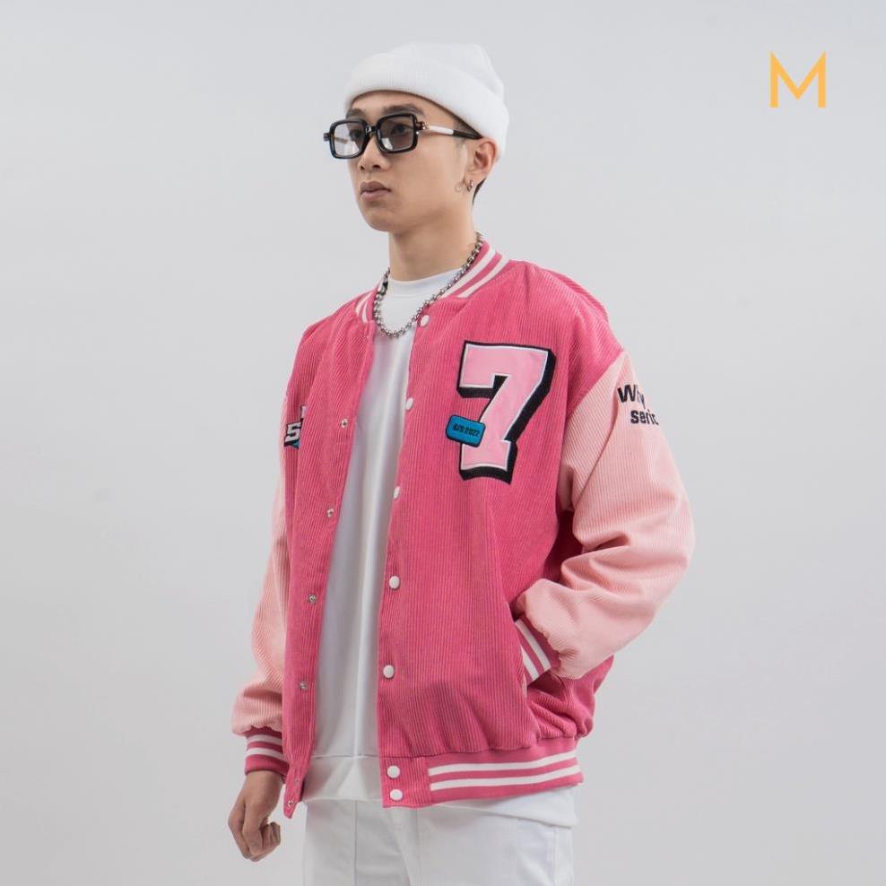 Áo Khoác Varsity Jacket N7 NEWSEVEN bomber bóng chày basic nam nữ form rộng Local Brand A6