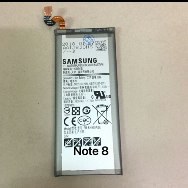 Pin samsung Note 8 xịn có bảo hàng