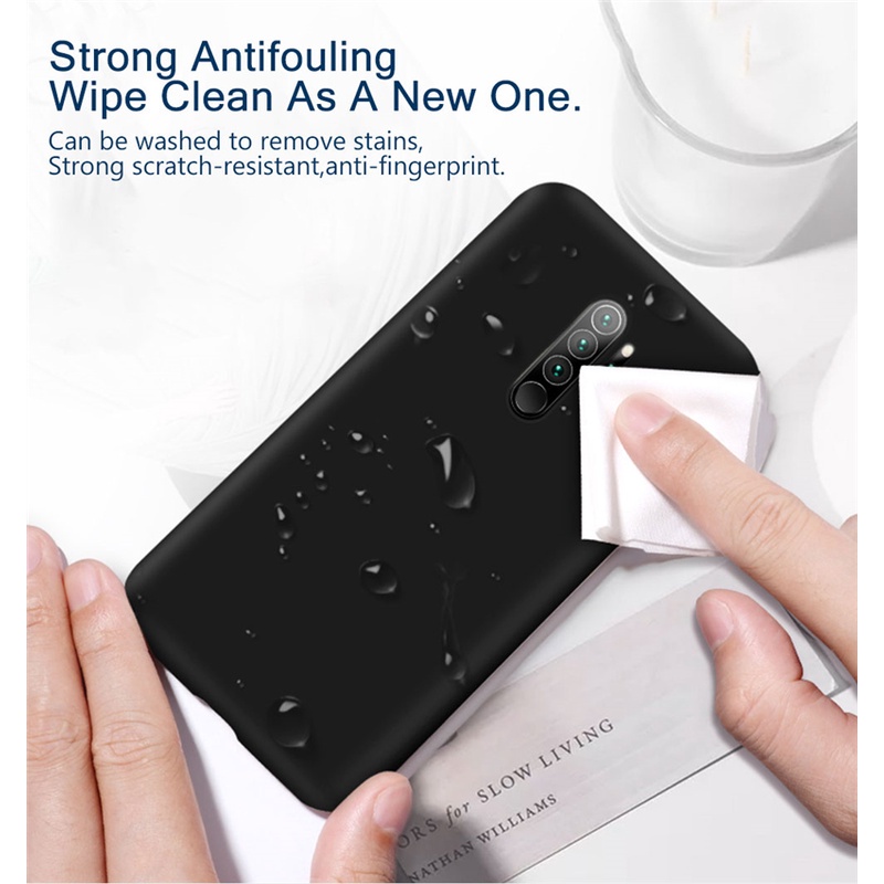 Ốp điện thoại nhiều màu sắc thời trang chống bám bẩn bảo vệ 4 chiều cho Xiaomi Redmi 12 12C 9T 9C 10A 8 7 Note 7 8 Pro
