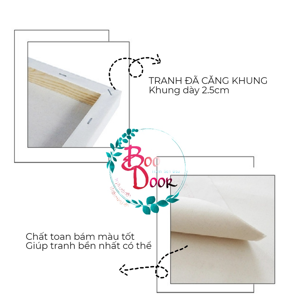 Tranh tô màu số hóa côbé tóc xù tổng hợp- Boodoor Tranh Sơn Dầu