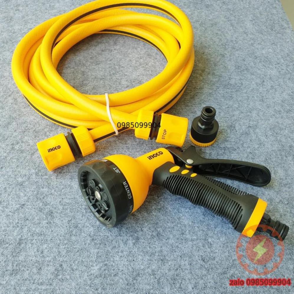 Bộ vòi cây dây ống nước pvc xịt rửa sân vườn INGCO - ingco tolsen lionking lion king bán lẻ 5 10 15 20 m mét