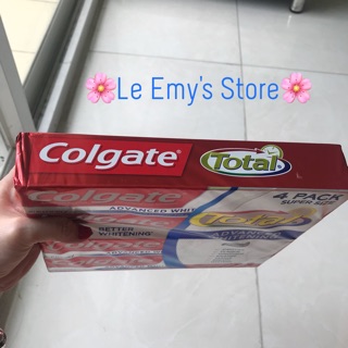 💋Kem Đánh Răng Colgate Total Advanced Whitening Toothpaste 226g trắng răng-thơm miệng💋