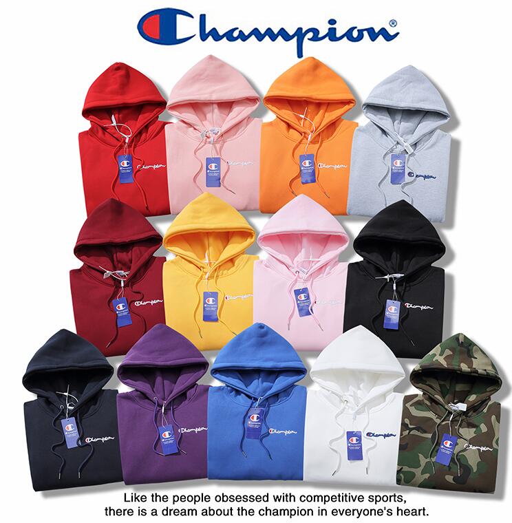 Áo Hoodie Dài Tay Thêu Chữ Champion Thời Trang Năng Động Dành Cho Nữ