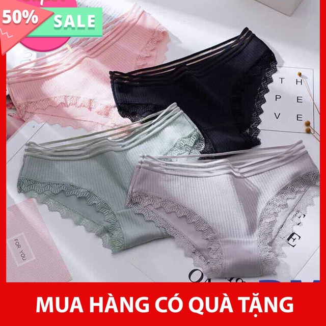 [Ảnh thật + Video] 5 quần lót nữ thun tăm Quảng Châu co giãn siêu đẹp