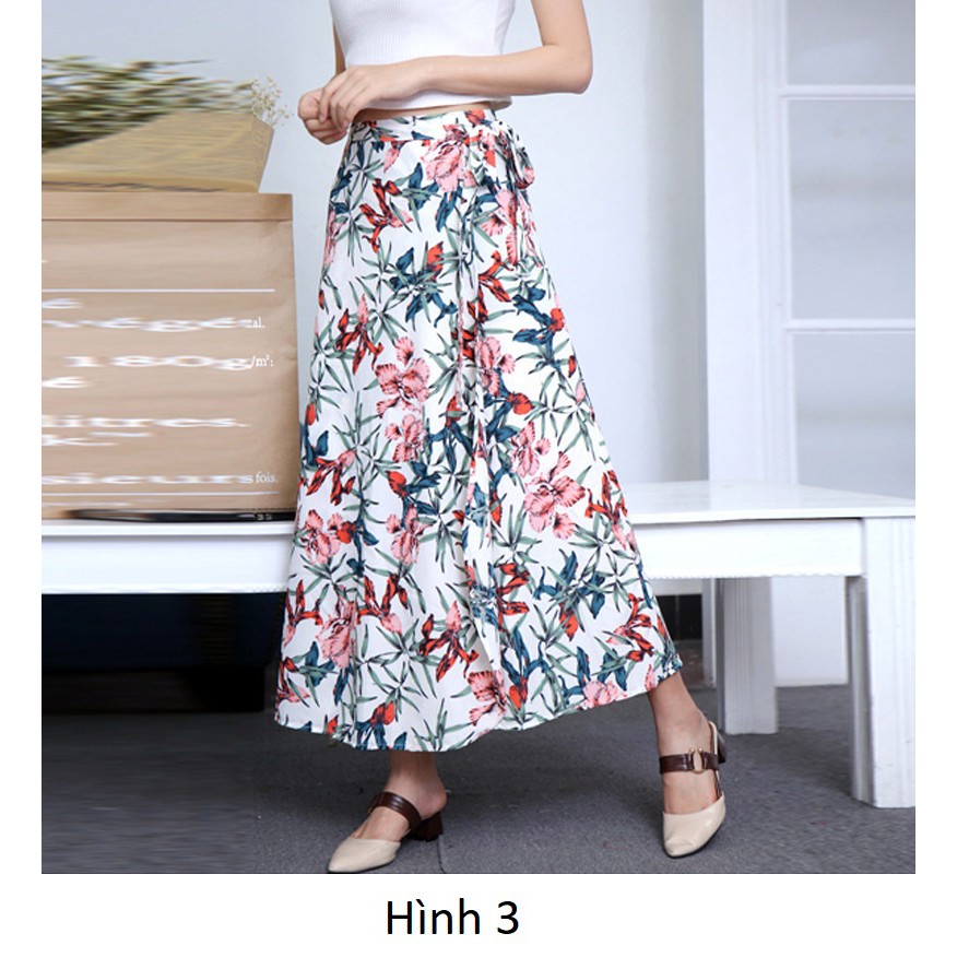 [Hàng có sẵn] Chân Váy Đi Biển Dáng Dài Vintage Mặc Được Nhiều Kiểu, Váy Quấn Buộc Dây | BigBuy360 - bigbuy360.vn