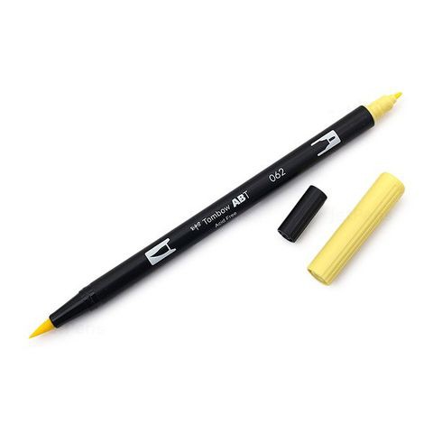 Combo 3 bút lông cọ hai đầu Tombow ABT Dual Brush Pens - Brush/Bullet - Tone Vàng 2
