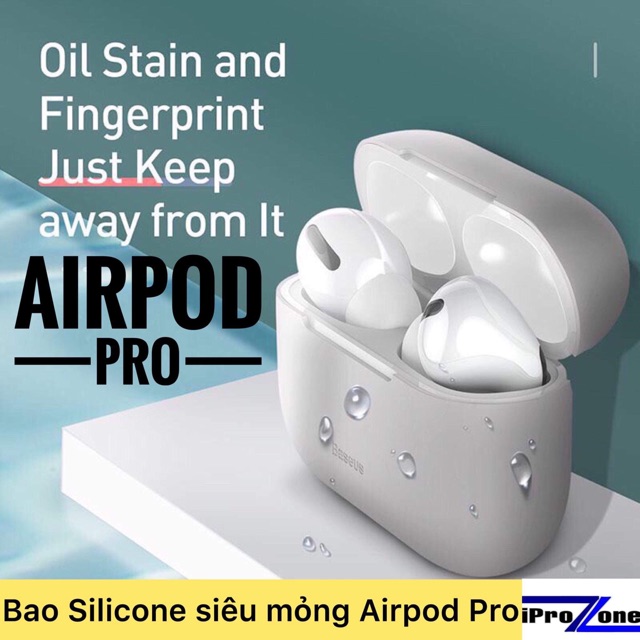 Bao silicone siêu mỏng cho Airpod Pro 2019 chính hãng Baseus