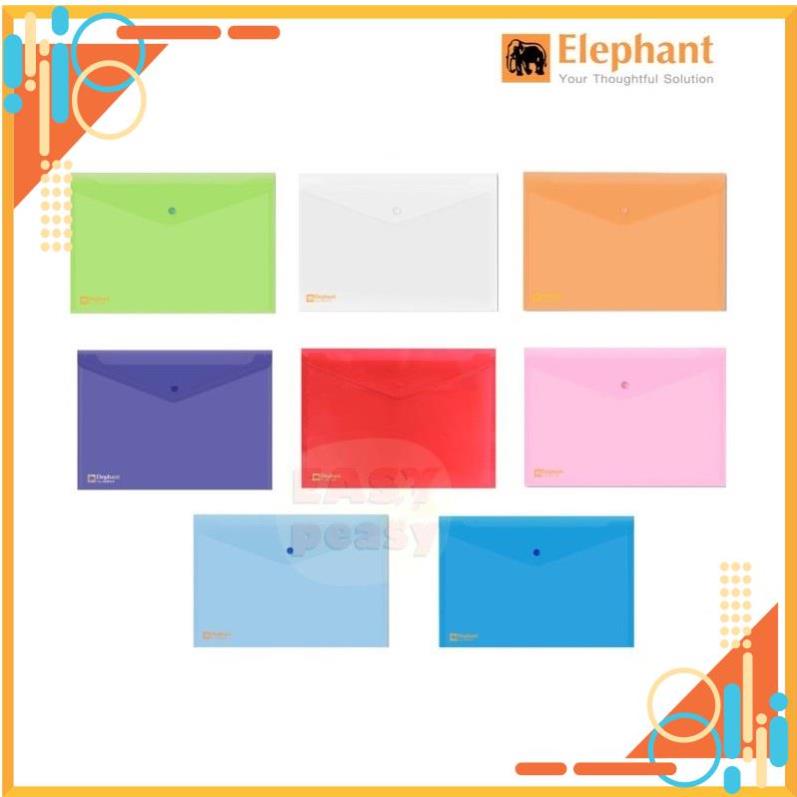 Bìa đựng bài kiểm tra, hồ sơ nhiều màu Elephant 421 cỡ A4/F 0.18mm FREE SHIP