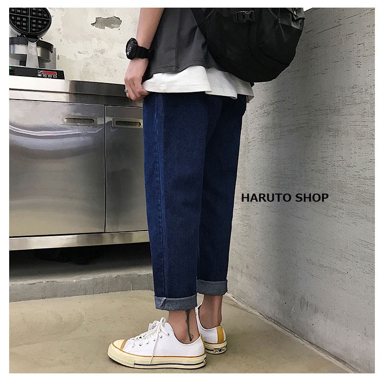 (Clip thật -Chất đẹp)Quần bò dáng rộng phong cách hàn quốc cho cả nam và nữ | BigBuy360 - bigbuy360.vn
