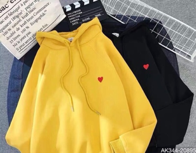 Áo Khoác Hoodie Nỉ Nam Nữ Form Rộng Chất Nỉ Bông Dày Dặn Siêu Đẹp Áo Hoodie Đôi Thêu TIM ĐÔI - AK3344 | BigBuy360 - bigbuy360.vn