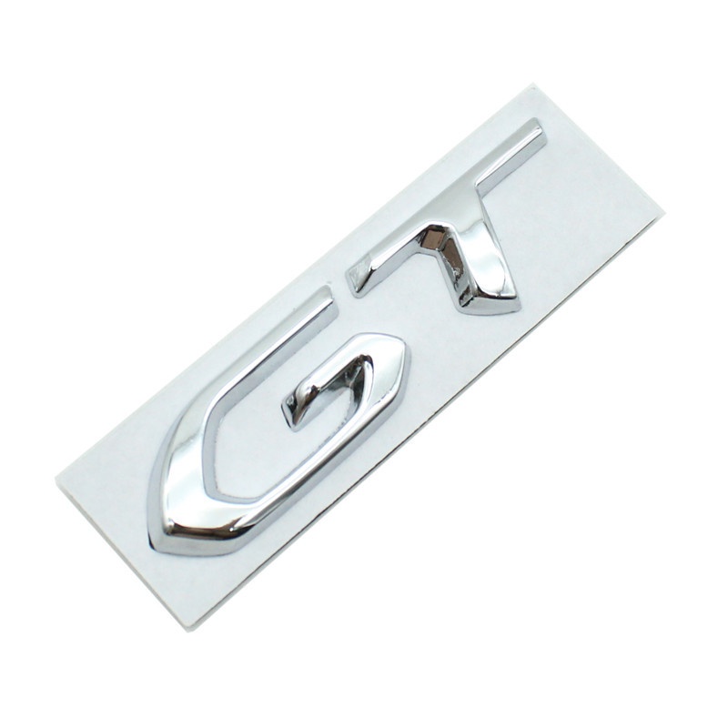 Miếng Dán Kim Loại In logo Chữ GT Độc Đáo Trang Trí Xe Hơi PEUGEOT 5008 308 408 3008 508 4008 2008