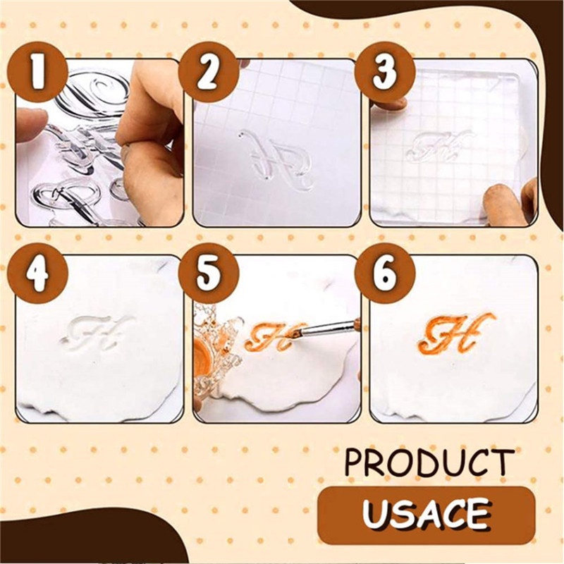 Khuôn Silicone Tạo Hình Chữ Cái Trang Trí Bánh DIY