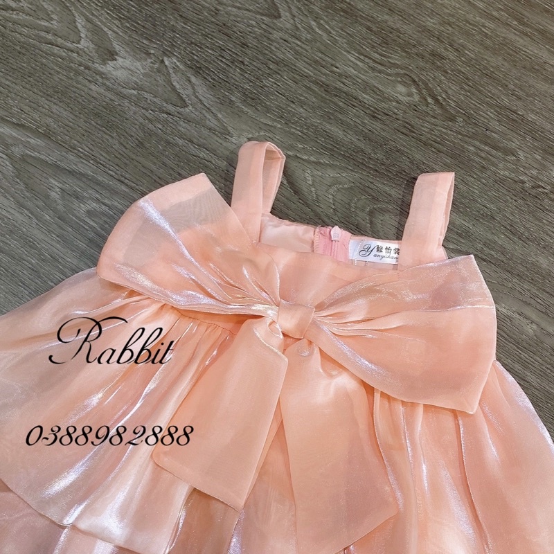 Váy hồng voan tơ-HÀNG SALE KO ĐỔI TRẢ