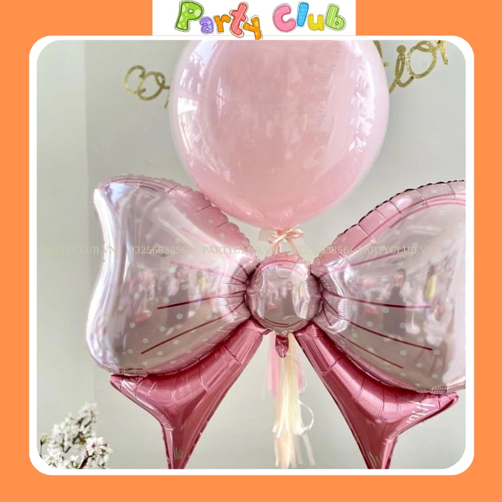 Bong bóng bay hình nơ trang trí sinh nhật size đại