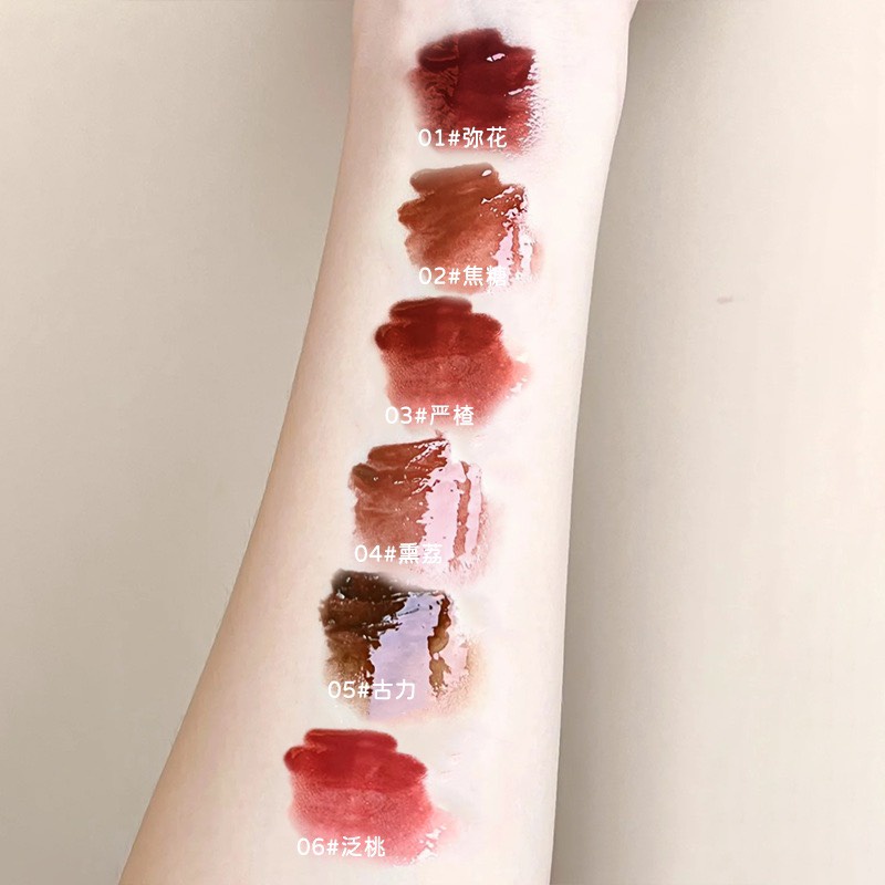 Son kem DAIMANPU Blur Tint Doughnut Mirror Lip Glaze Bitter Hour Taupe DT11 20 Dark Coconut 23 Nucadamia A06 A12  DAIM09