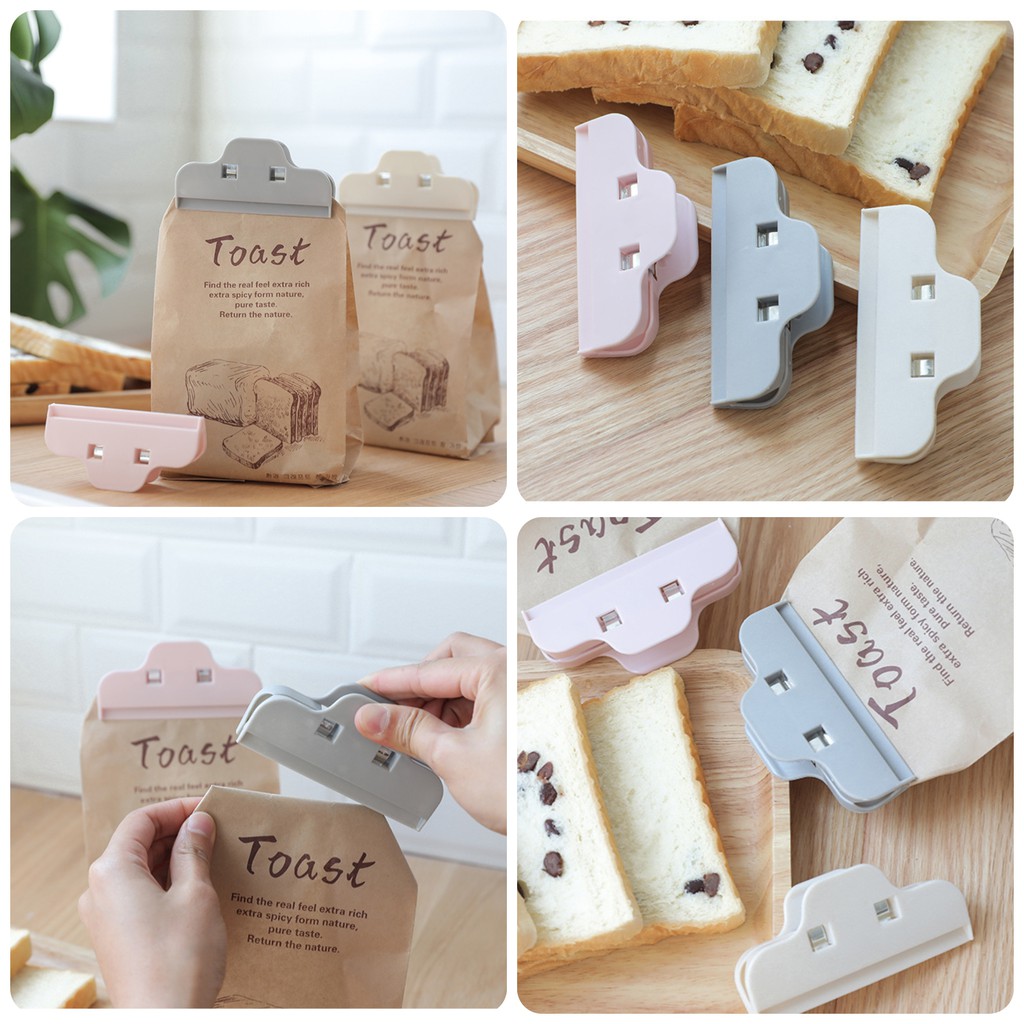 Kẹp to dán miệng túi đựng đồ ăn thức ăn nhanh chống ẩm xinh xắn