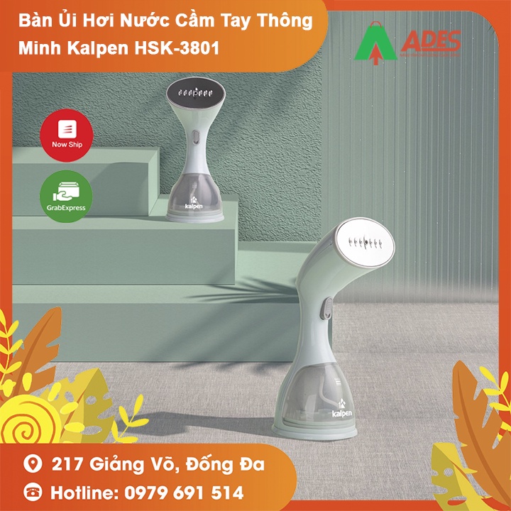 Bàn Ủi Hơi Nước Cầm Tay Thông Minh Kalpen HSK-3801 - Công nghệ SteamPlus - Bảo hành chính hãng 24 tháng