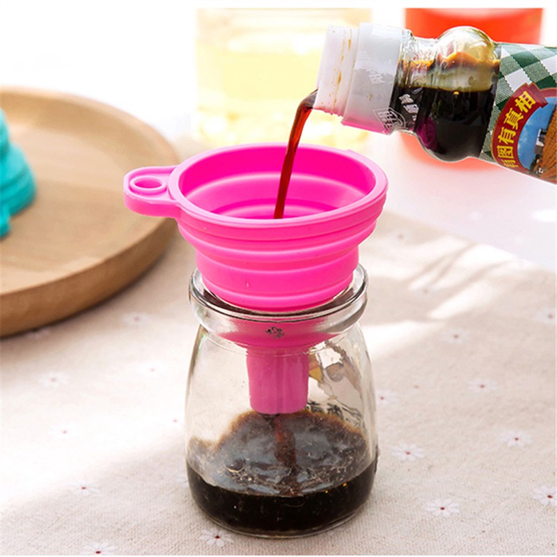 Phễu Silicone Mini Có Thể Gấp Gọn Tiện Dụng Dùng Trong Nhà Bếp