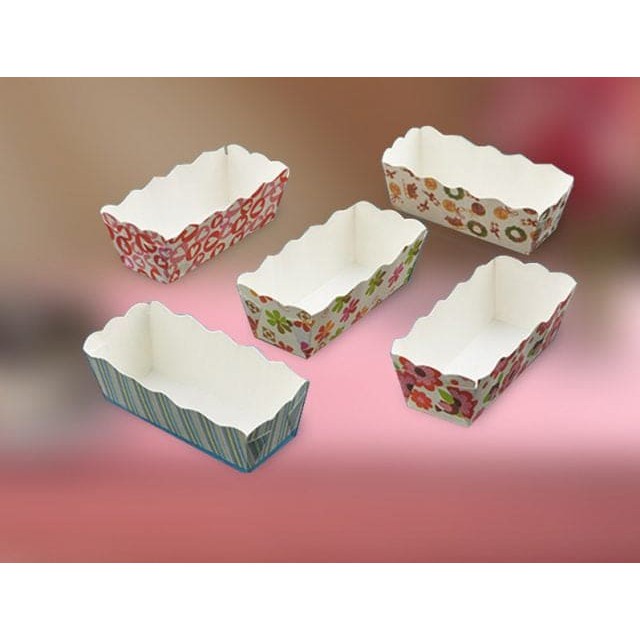 BỘ 50 -100 LY CUPCAKE GIẤY NƯỚNG BÁNH HÌNH CHỮ NHẬT - HÌNH VUÔNG  SIZE TRUNG