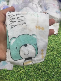 Set 10 khăn sữa aden túi lưới