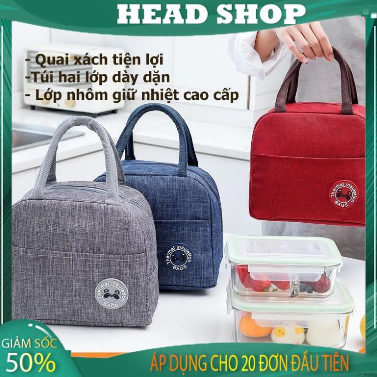 Túi Giữ Nhiệt Đựng Hộp Cơm Chống Thấm Nước Tiện Dụng Lunch Bag TGN02 HEAD SHOP