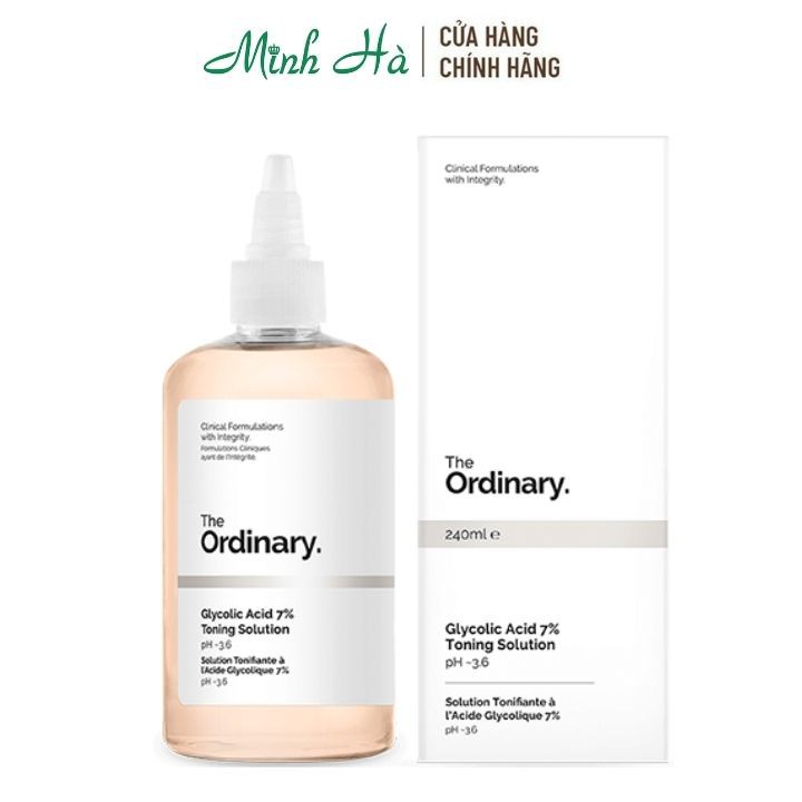 Nước hoa hồng The Ordinary Glycolic Acid 7% Toning Solution PH~3.6 240ml