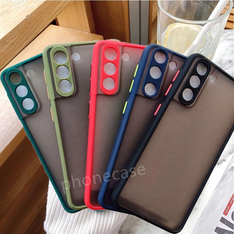 Phone case For Samsung Galazy S21 FE 5G Ultra Plus + Matte Translucent Casing skin feel Silicone Cover with Lens camera protection