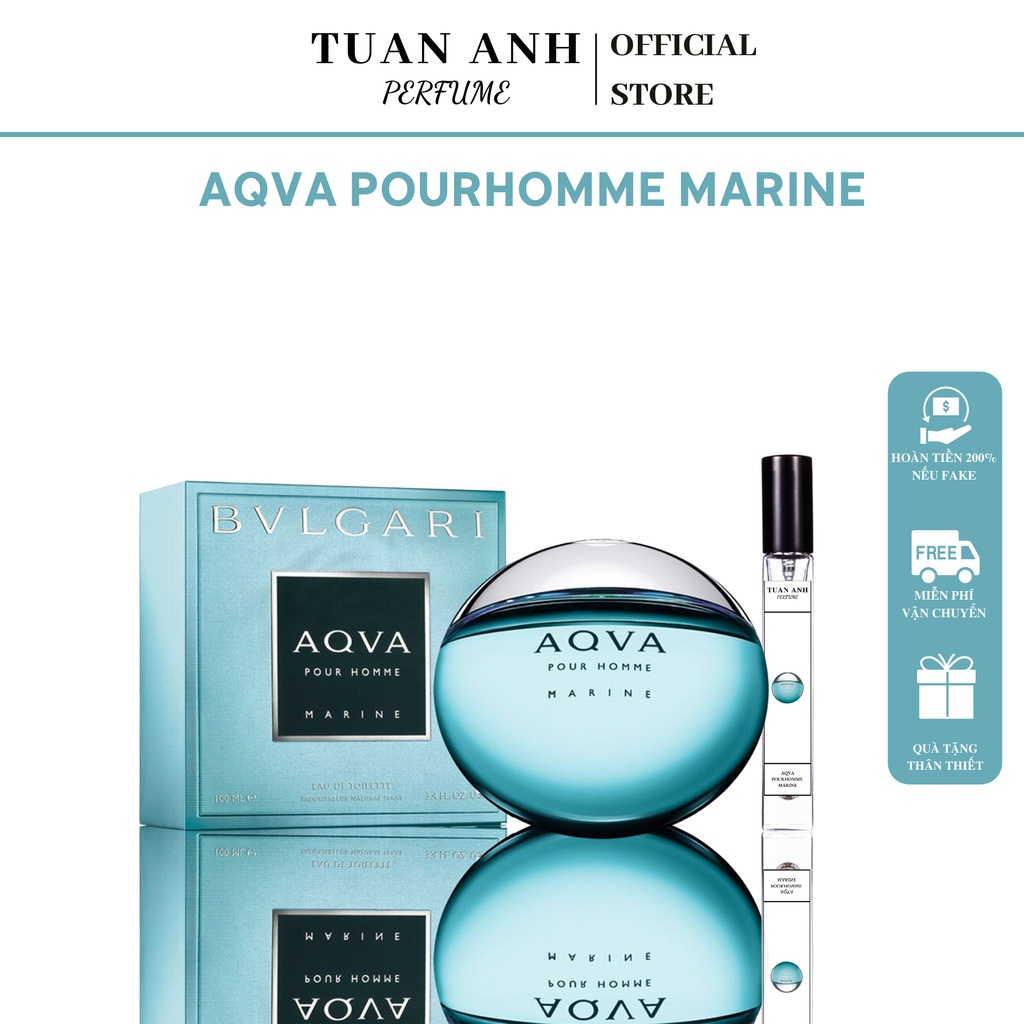 Nước hoa nam chính hãng thơm lâu Bvlgari Aqva Pour Homme Marine cao cấp mùi mát TUANANHPERFUME