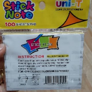 Giấy note vàng 3×4 UNI T